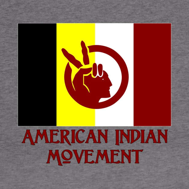 Flag of the American Indian Movement by Naves